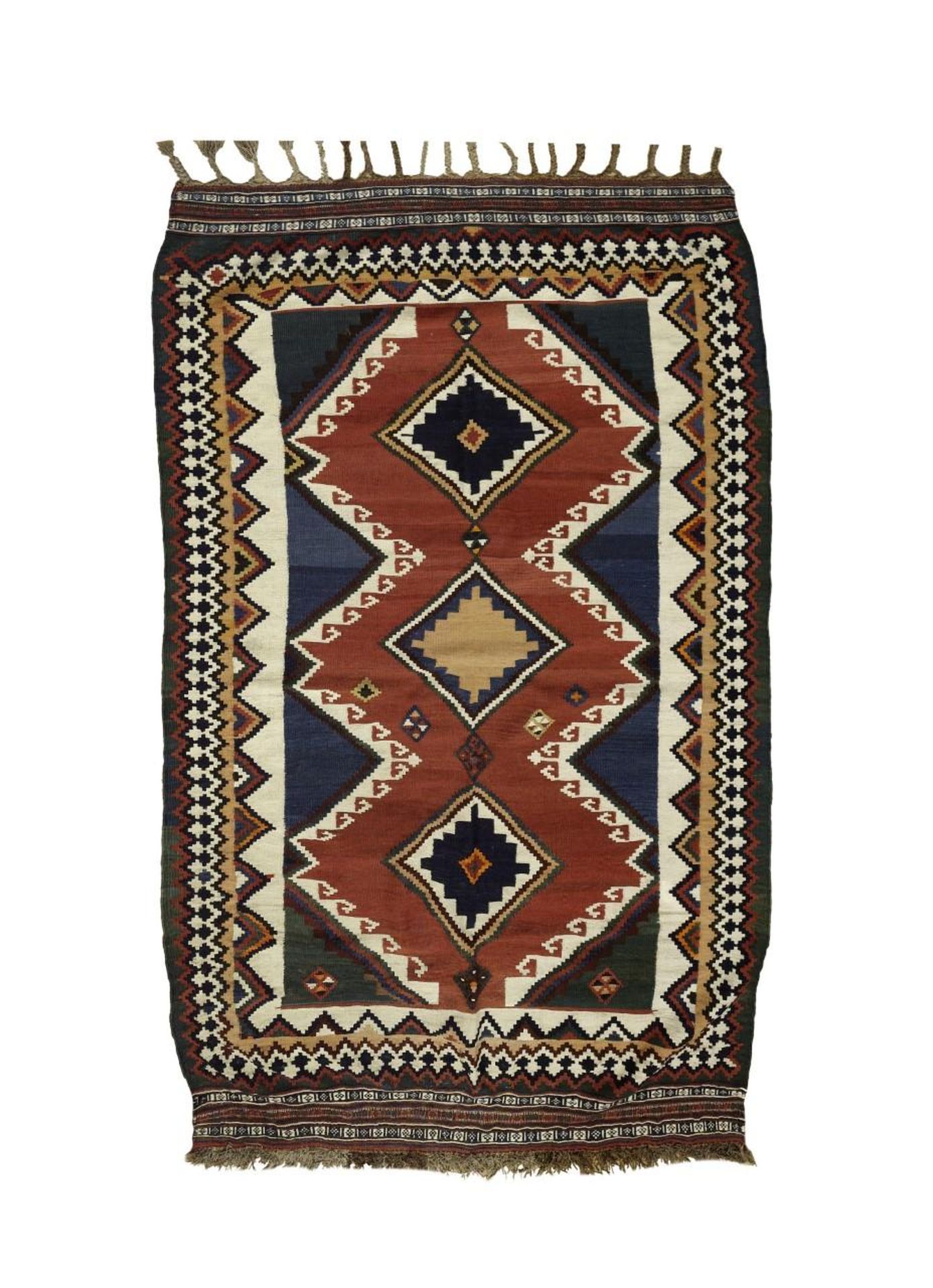 Antiek Qashqai kelim kleed, zuid Perzië, Iran, ca. 1900