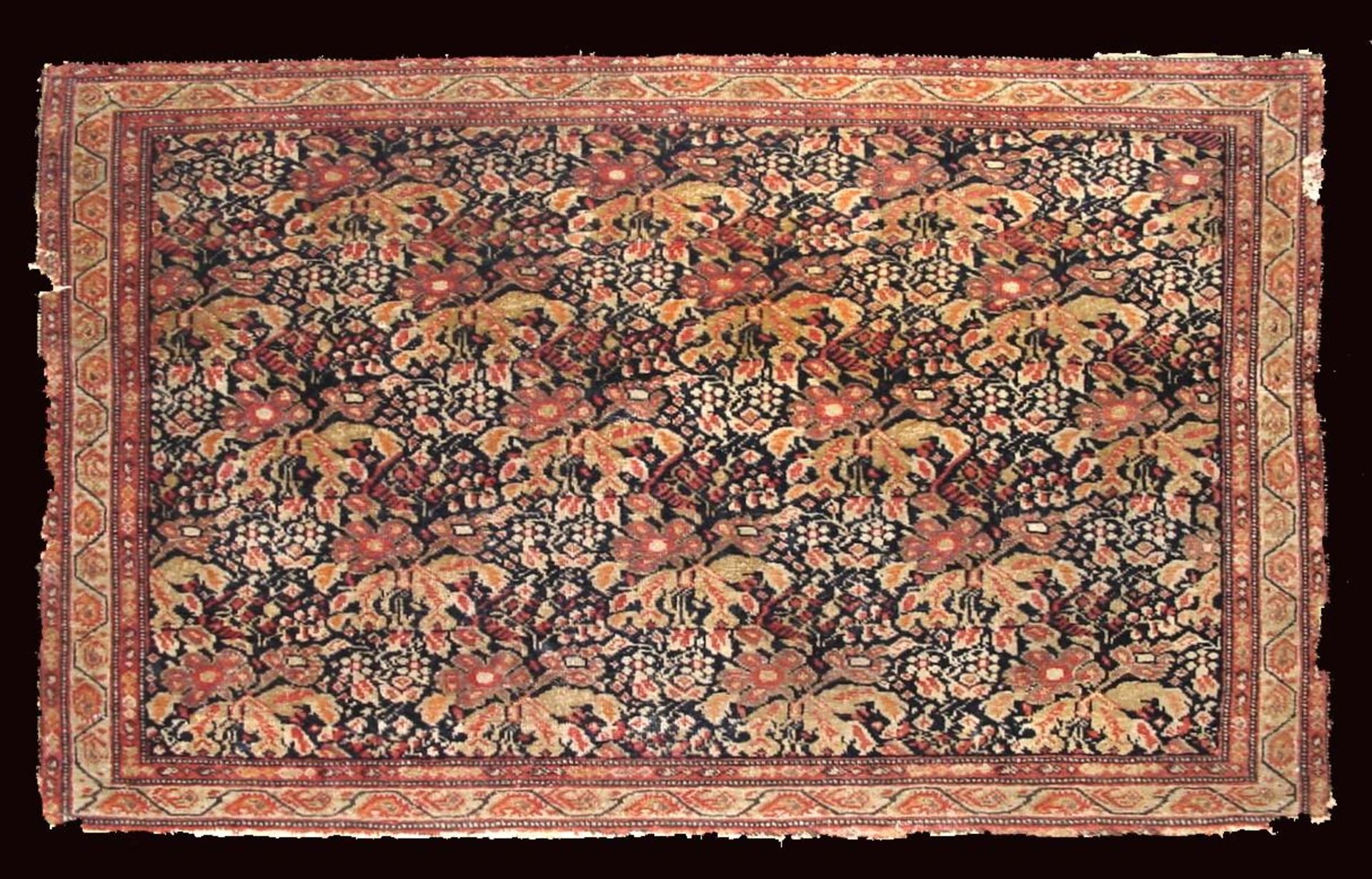 Antieke Perzische Farahan poshti kleed, Zuid Iran, ca. 1880