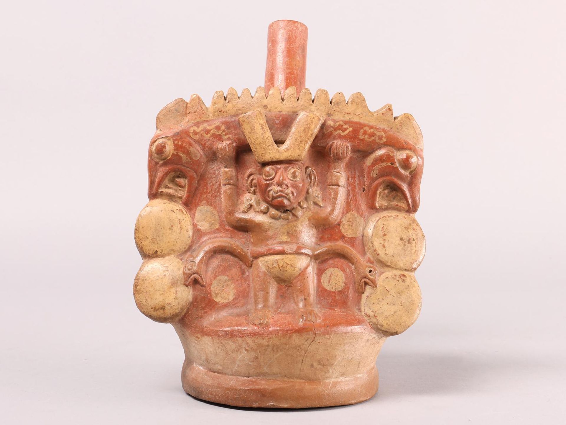 Peru, Moche, 50-800 AD, a stirup vessel, - Image 6 of 6