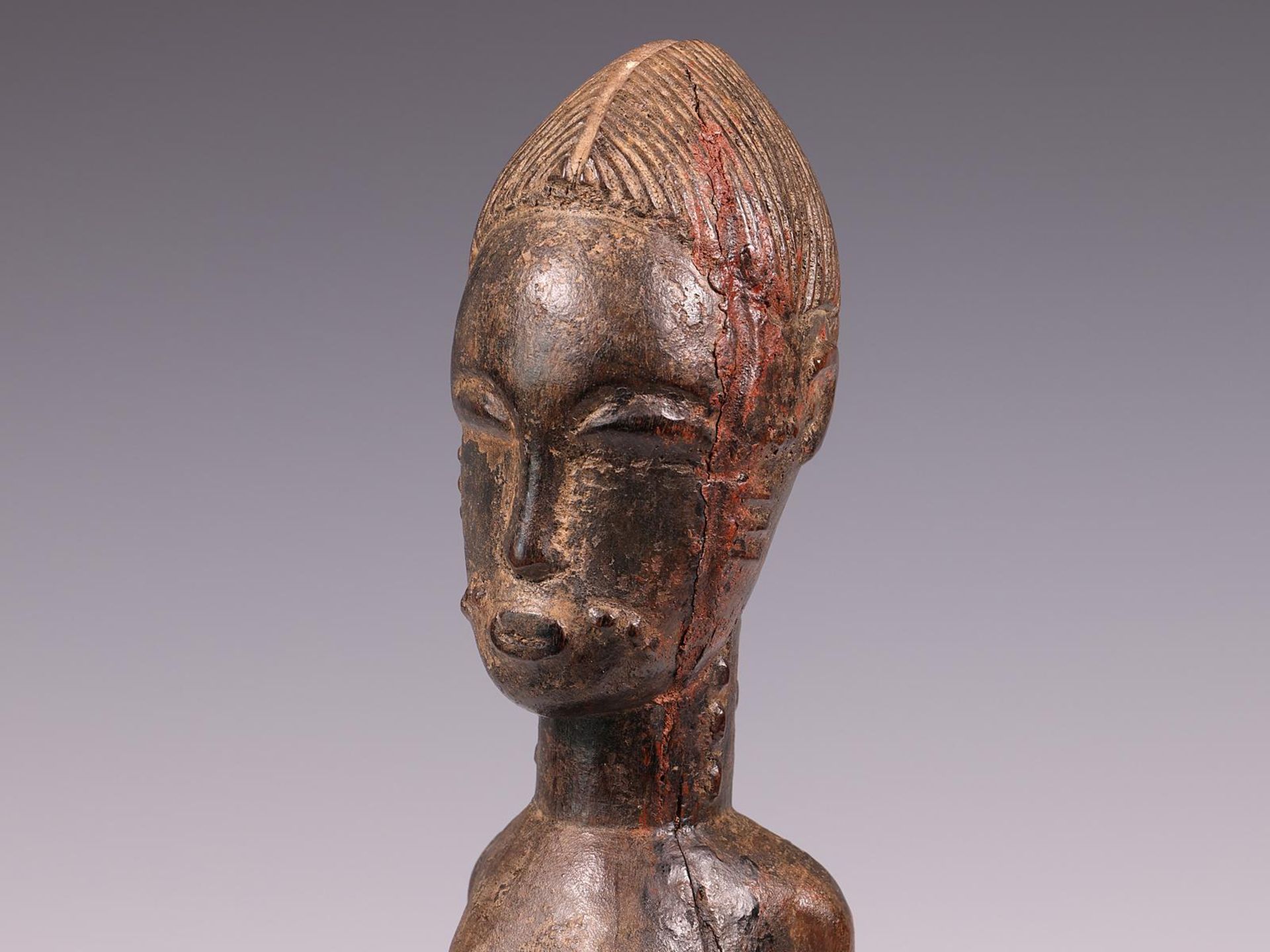 Ivory Coast, Baule, standing male figure - Image 3 of 6