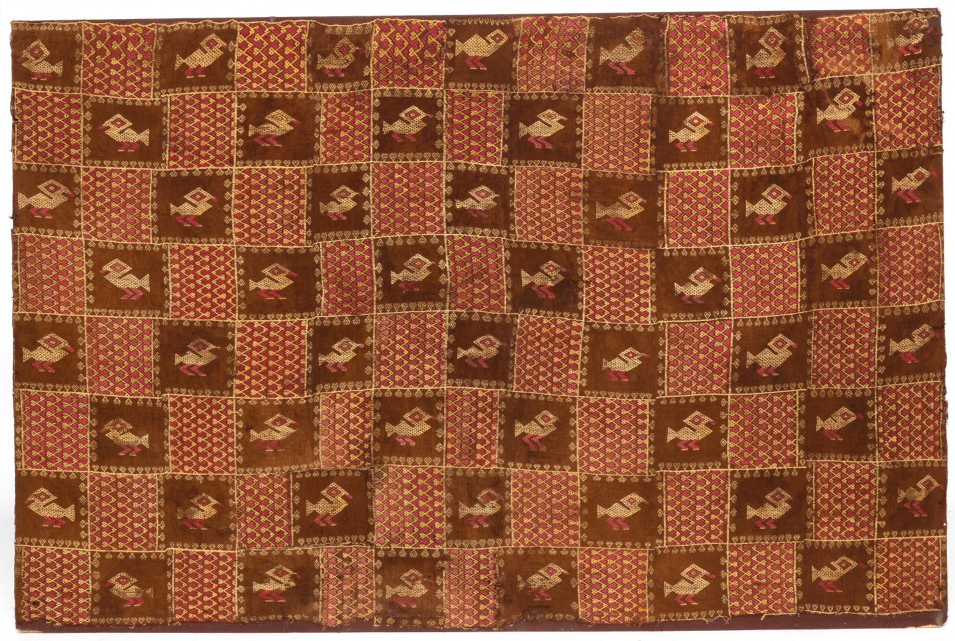 Peru, Chancay, large textile panel, ca. 1200-1470,