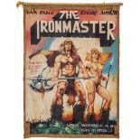 Ghanaian handpainted film poster of Hollywood movie ' The Ironmaster' signed Joseph A. Pastony Teshi