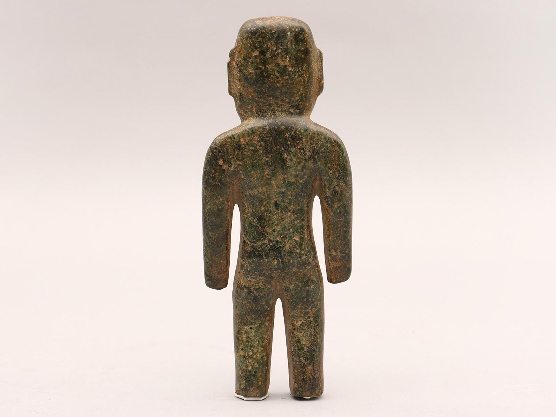 Mexico, Olmec, green stone sculpture of a standing anthropomorphic figure, ca. 900-400 BC. - Image 4 of 9
