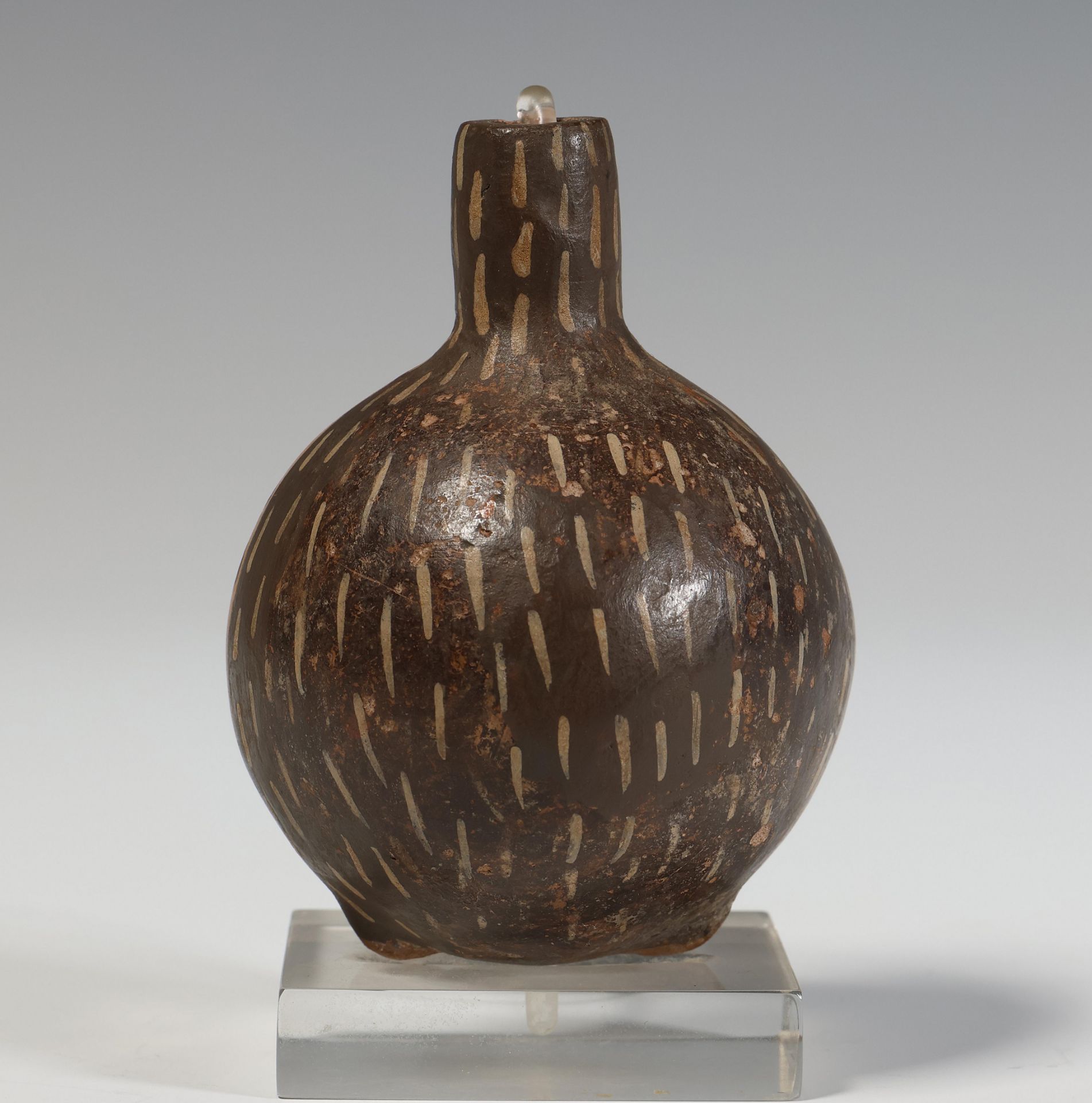 Peru, Nazca, a miniature terracotta bottle, 100 - 700 AD; - Image 2 of 5