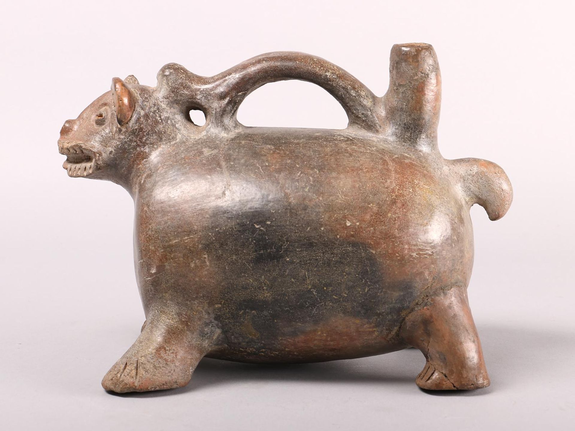 Peru, Vicus, a stirrup spout vessel, 200 BC - 200 AD, - Image 5 of 6