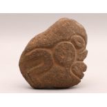 Mexico, antique ganite stone ceremonial axe, hacha,