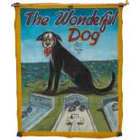 Ghanaian handpainted film poster of an African movie 'The Wonderful Dog '