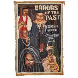 Ghanaian handpainted poster of the Ghanaian Horror movie 'Errors of the Past' by Agyei African,