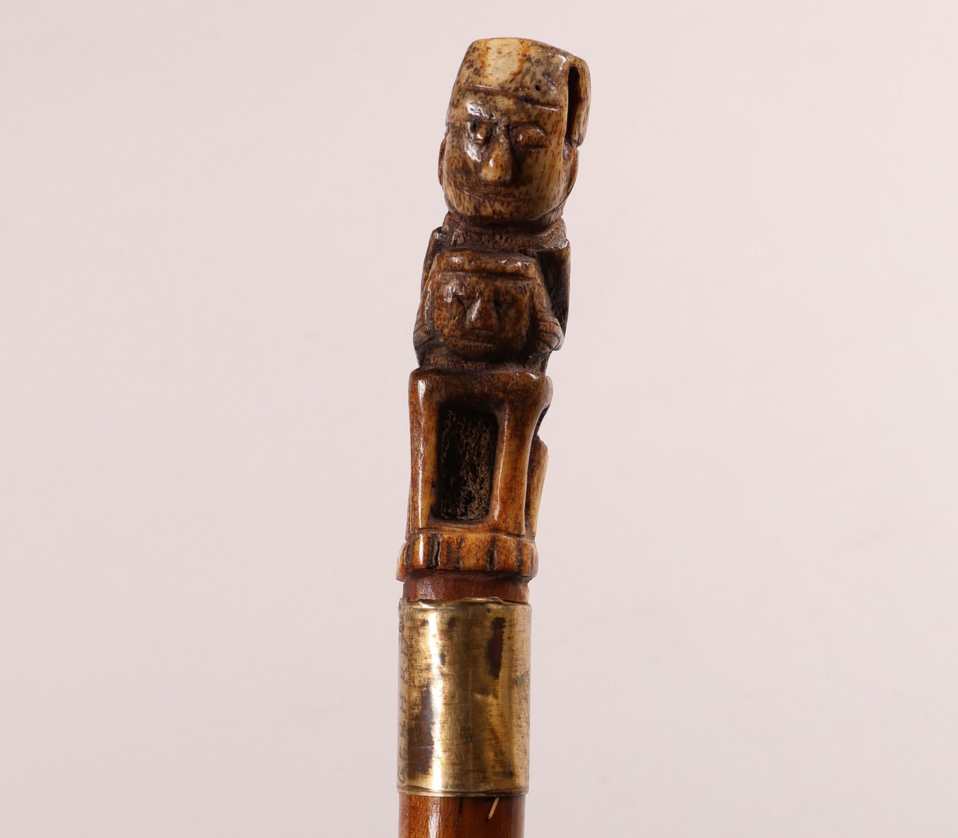 Lombok, a cane with carved bone handle. - Image 6 of 6