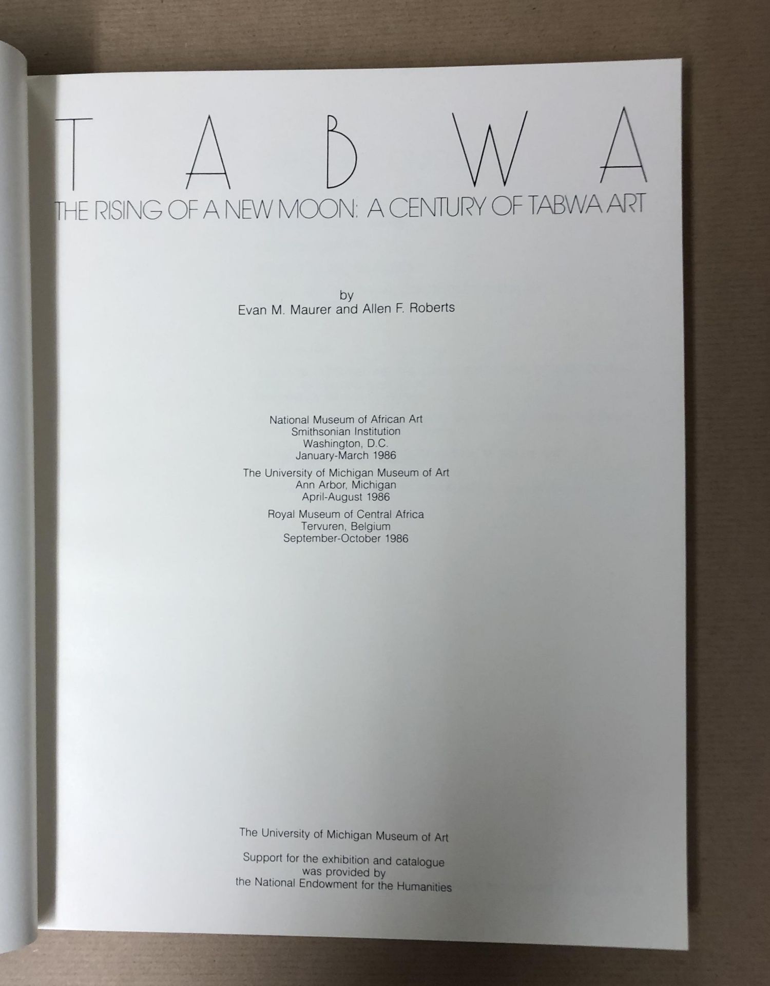 TABWA, Tervuren 1986, exhibition catalogue in Dutch, French and English. - Bild 3 aus 4