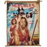 Ghanaian handpainted film poster of Hollywood movie 'Hercules', signed J.A. Pastony, Teshie, 1999
