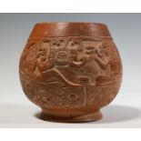 Mexico, Maya, a terracotta bowl, ca. 800-900,