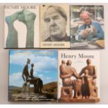 Henry Moore, sculpture and environment and four more books on Henri Moore;