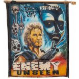 Ghanaian handpainted film poster of Hollywood movie 'Enemy Unseen',