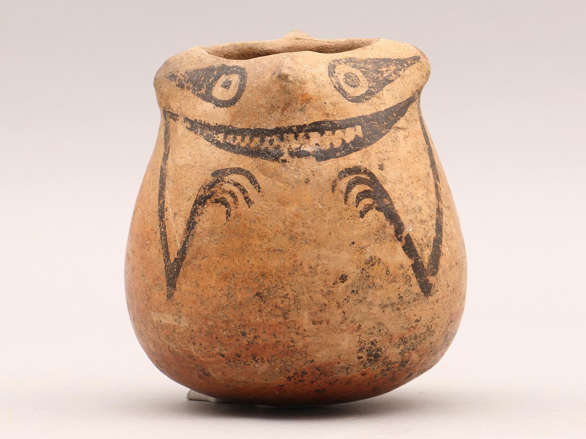 Panama, Cocle, 850-950 AD, a terracotta figure vessel