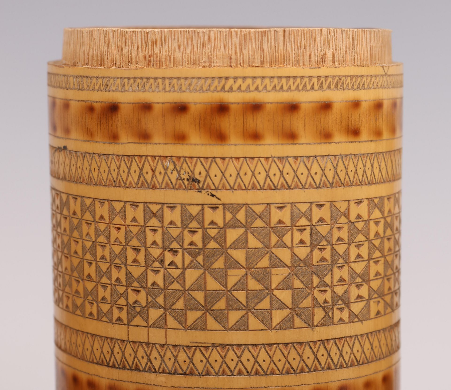 Sulawesi, Toraja, a collection of twelve various bamboo containers. - Image 2 of 3