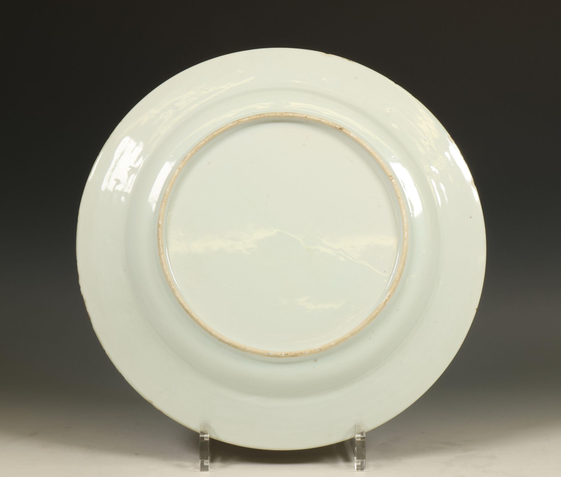 China, blue and white porcelain dish, late 18th century, - Bild 4 aus 4