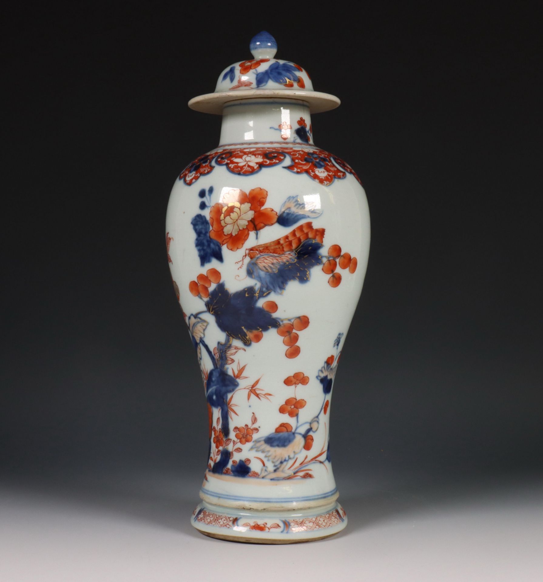 China, Imari porcelain vase and cover, 18th century,