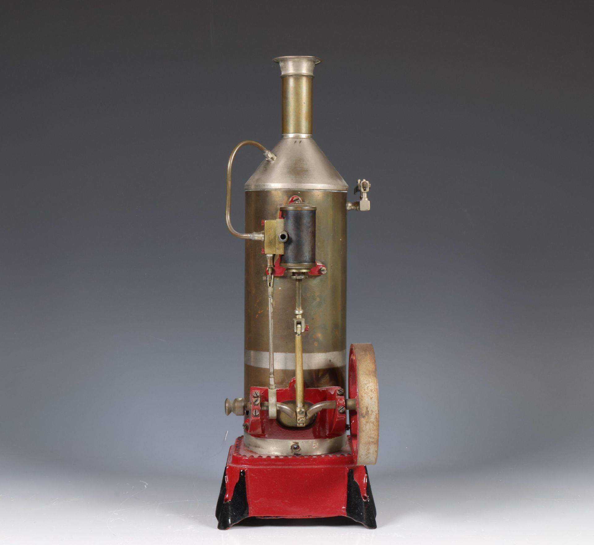 Vertikale stoommachine, ca. 1900; - Bild 3 aus 4