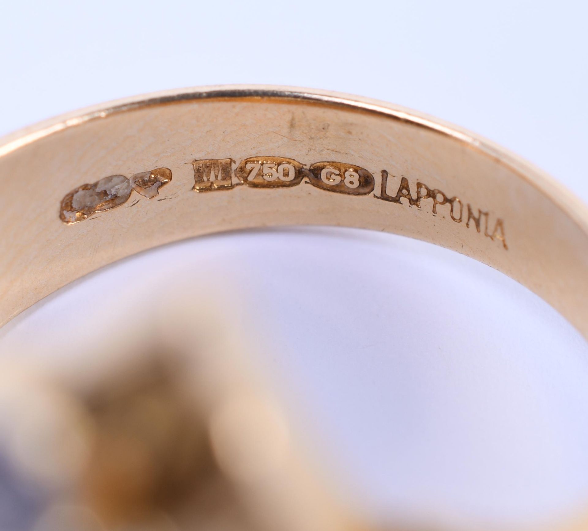 Bjorn Weckstrom voor Lapponia, 18 kt. gouden ring, - Image 4 of 5