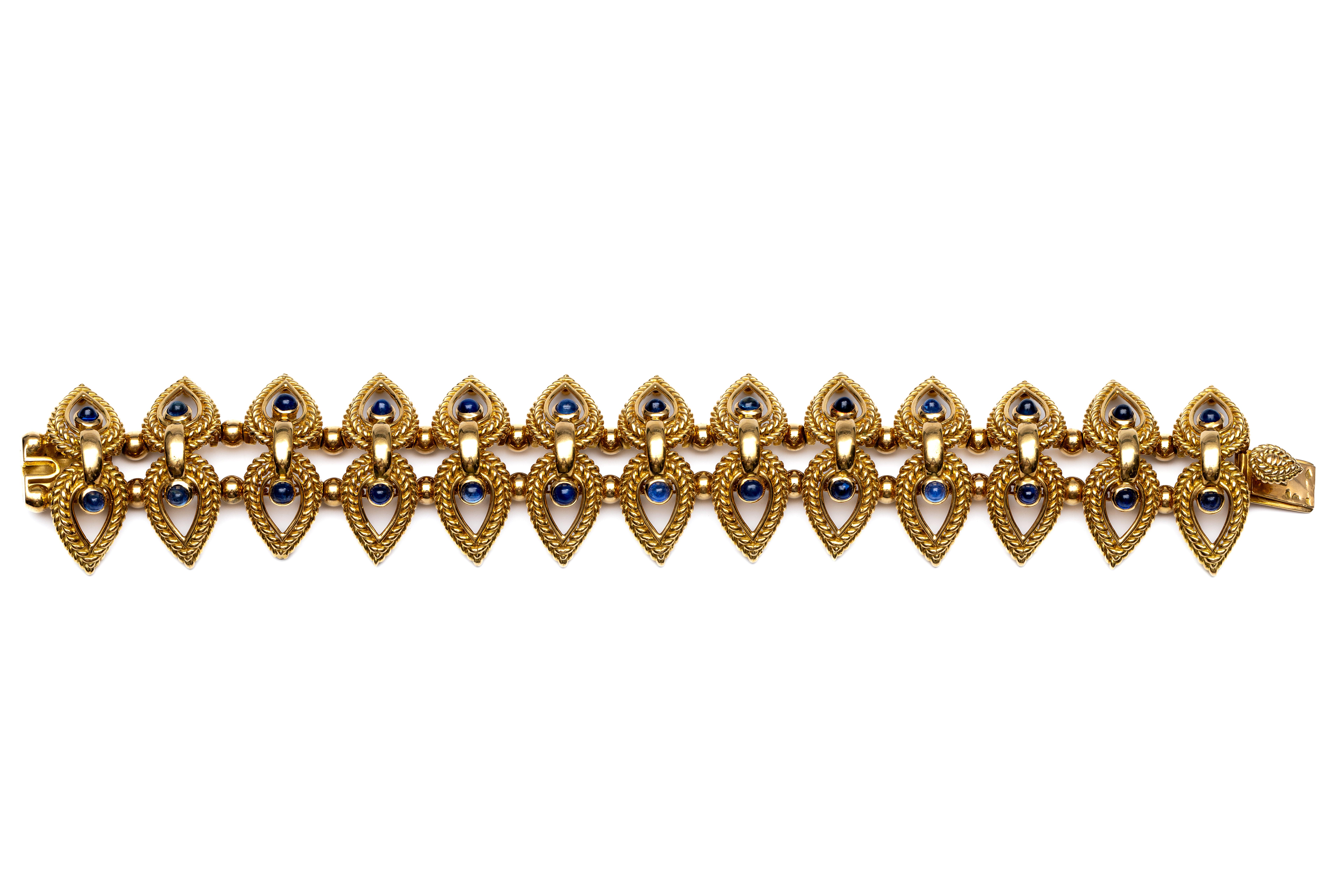 Frankrijk, 18 kt. gouden armband, jaren '50. - Image 2 of 5