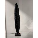 Central Mexico, Michoacan, an obsidian knife, possibly 500 BC;