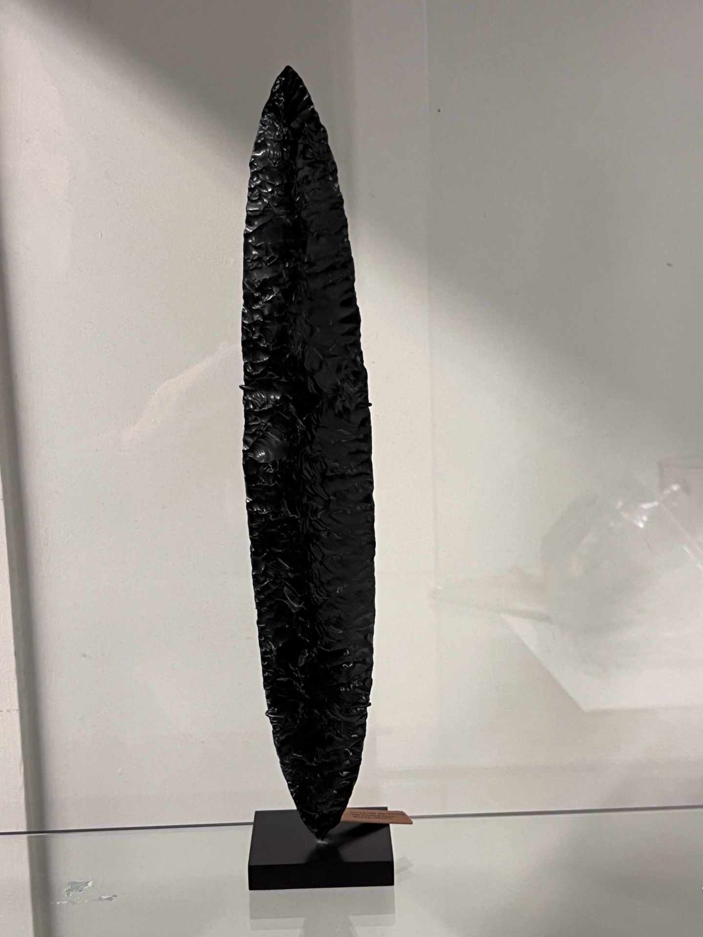 Central Mexico, Michoacan, an obsidian knife, possibly 500 BC;