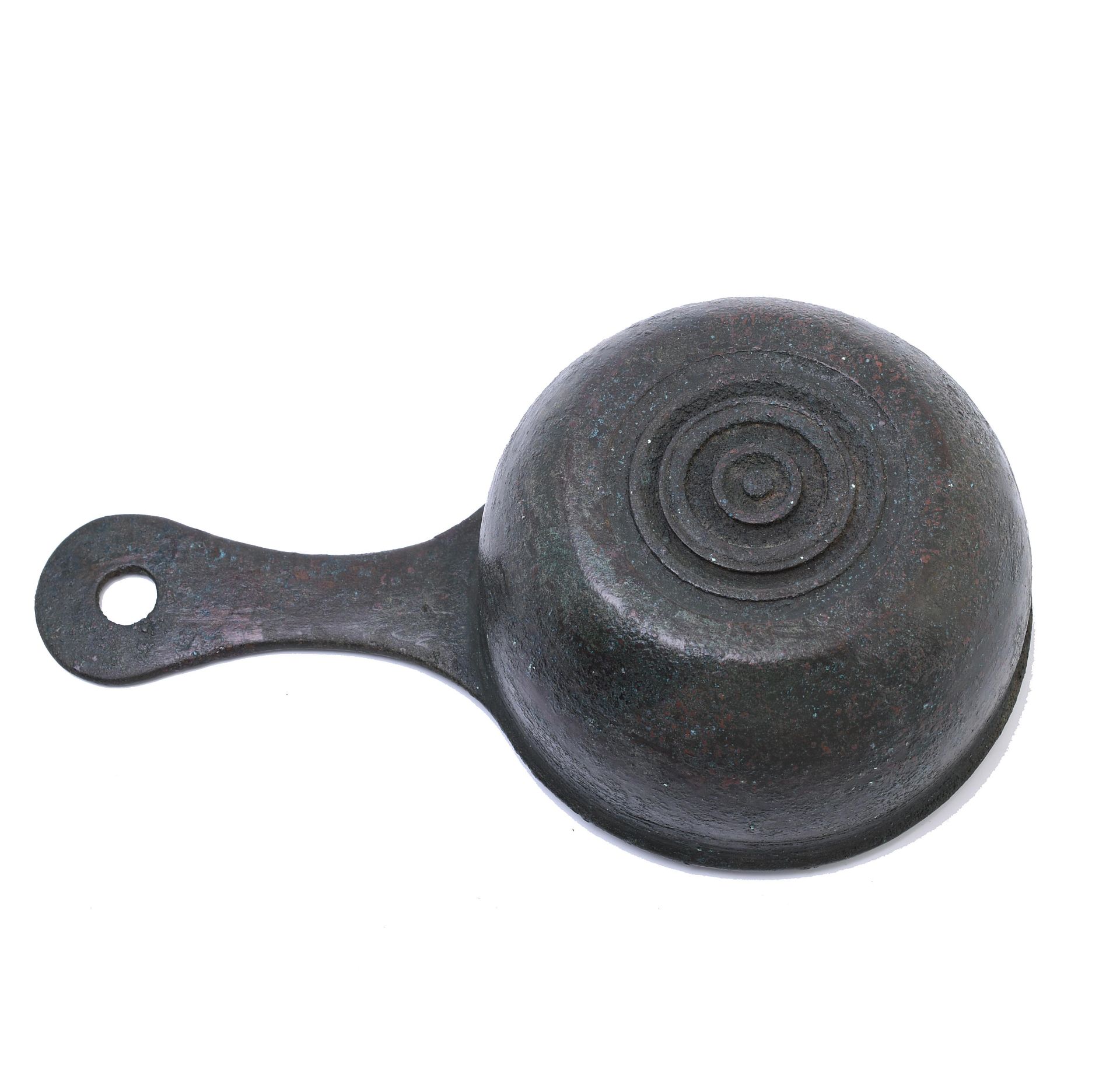 Roman bronze cooking pan, casserole, ca. 1st century AD, - Image 3 of 3