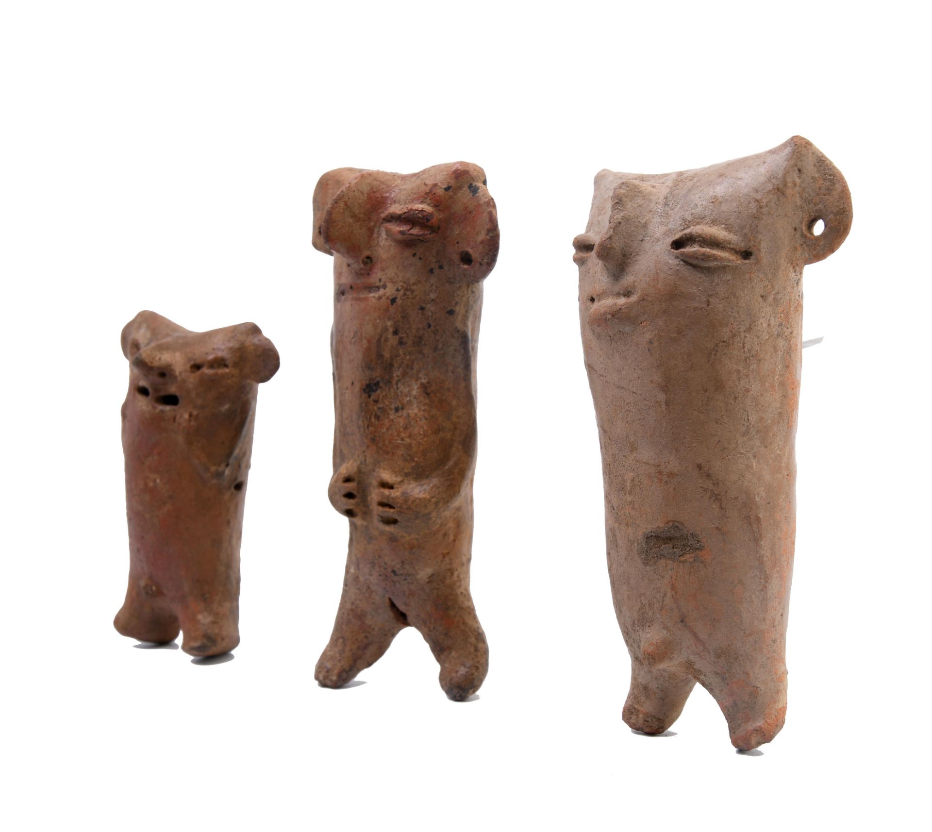 Peru, Vicus, three terracotta figures, 500 - 200 BC. - Image 3 of 4