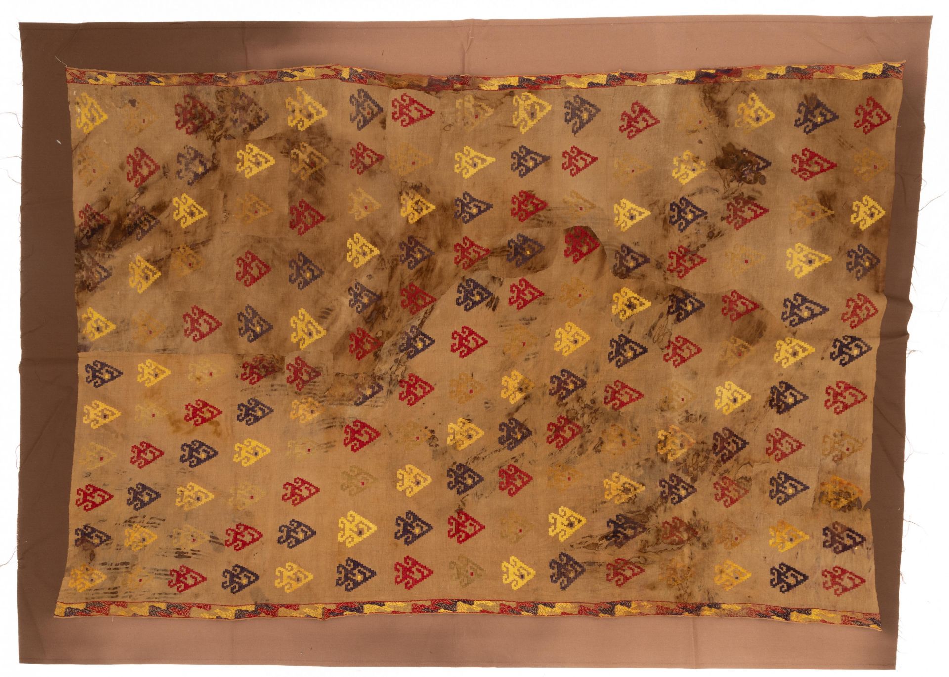 Peru, Chancay, 1200-1450, three large textile panels;