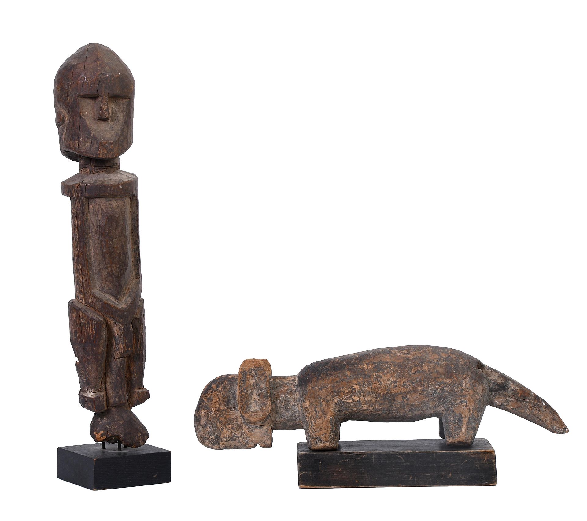 Mali, Dogon, two sculptures;