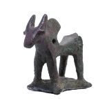 Luristan, a bronze seal in the form of a zebu, 1000-600 BC.