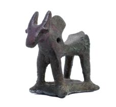 Luristan, a bronze seal in the form of a zebu, 1000-600 BC.