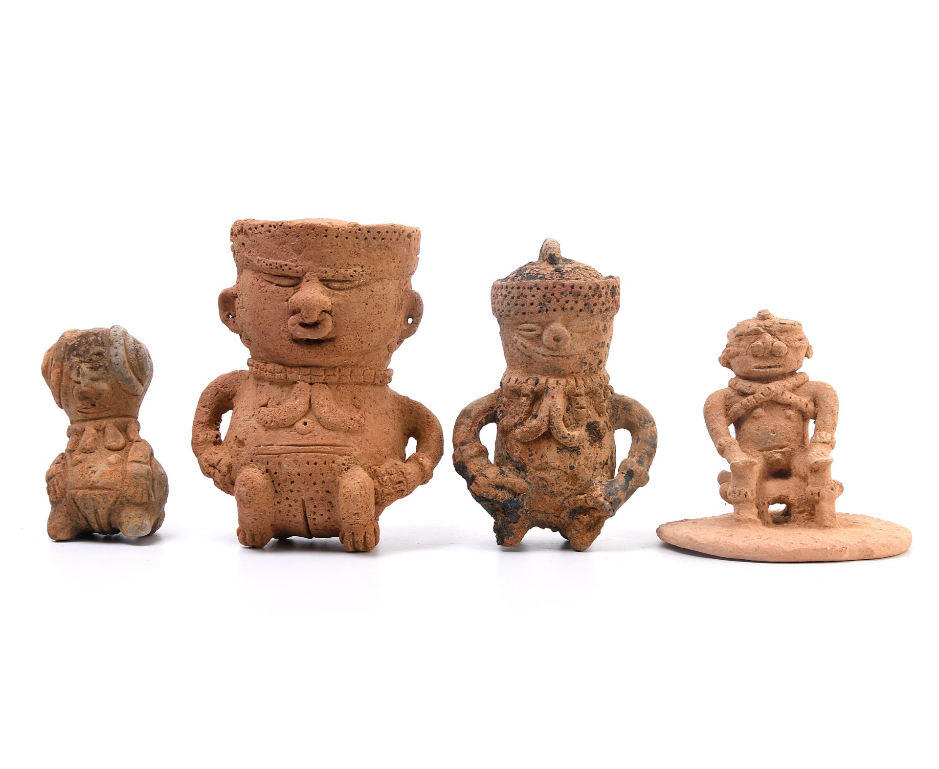 Colombia, Sinu region, four terracotta figures, ca. 1200-1400 AD. - Image 2 of 4