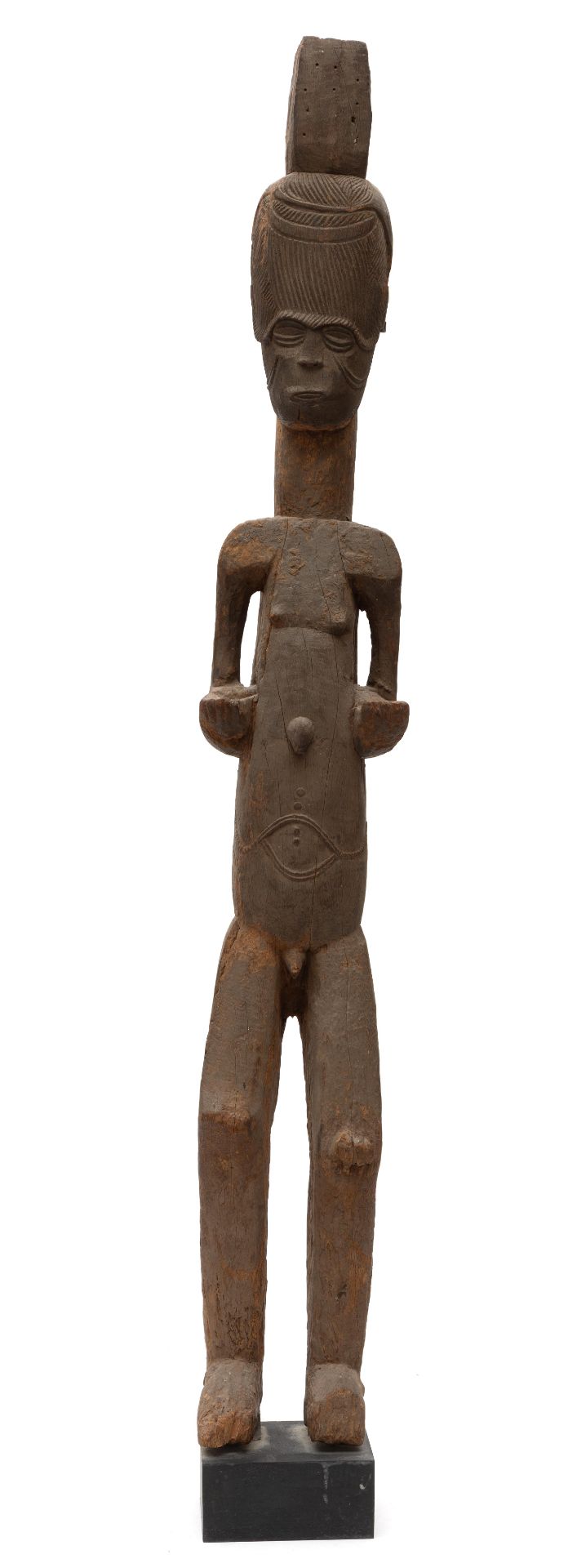 Nigeria, Ibo, standing male protective figure