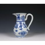 China, blue and white porcelain jug, Kangxi period (1662-1722),
