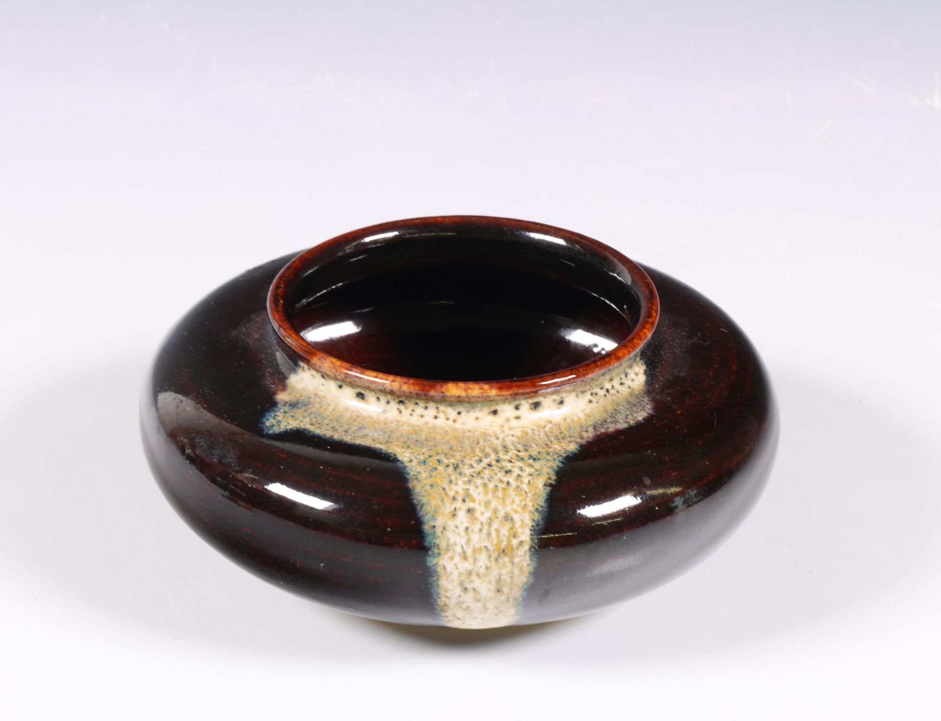 Japan, short ceramic teacaddy (chaire),