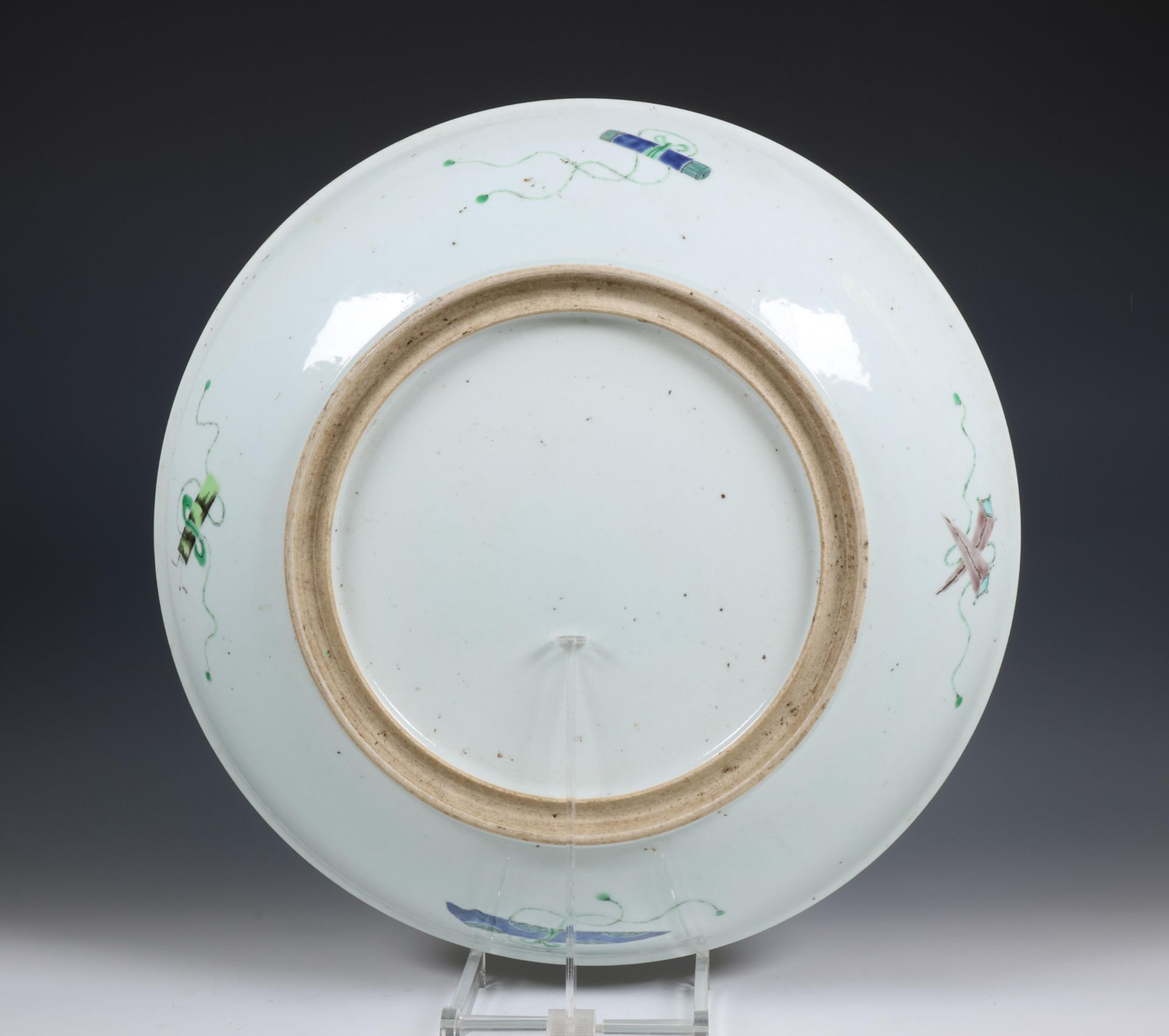 China, famille verte porcelain dish, early 20th century, - Image 3 of 4