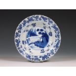 China, blue and white porcelain deep dish, Kangxi period (1662-1722),