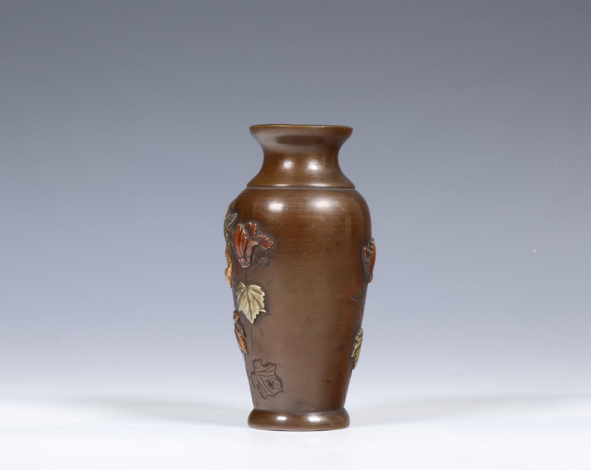 Japan, bronze miniature vase, Meiji period, ca. 1900; - Bild 2 aus 6