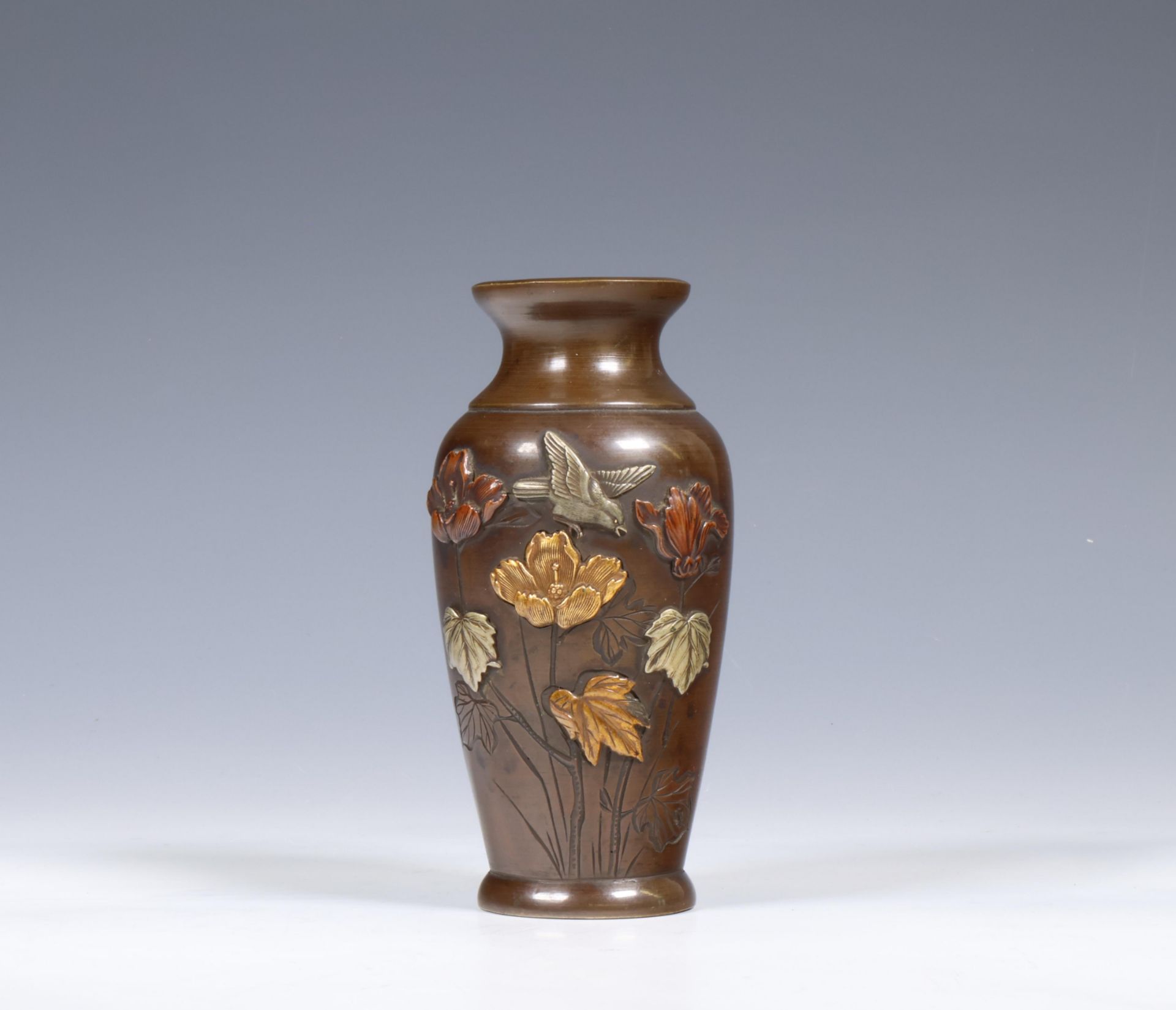 Japan, bronze miniature vase, Meiji period, ca. 1900;