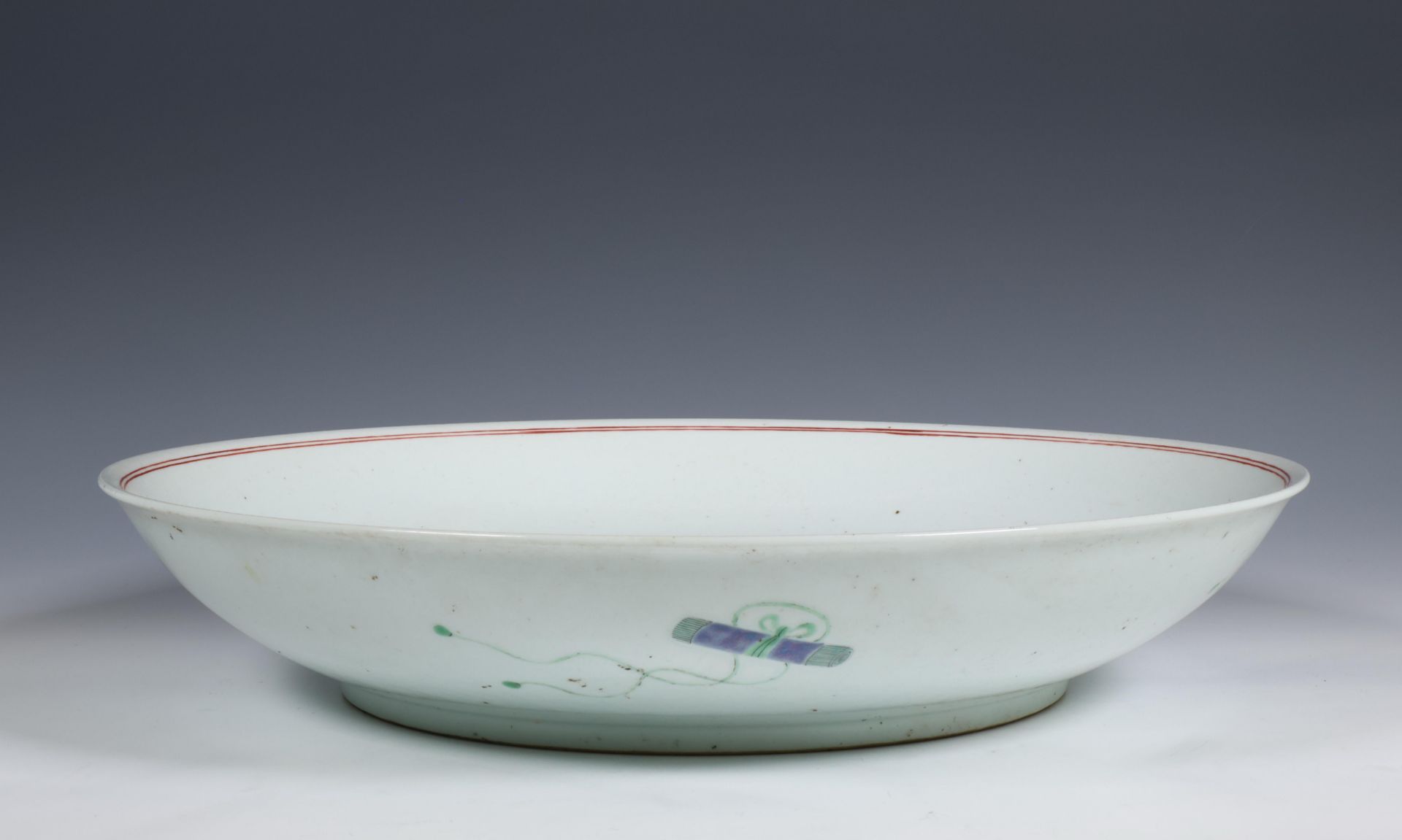 China, famille verte porcelain dish, early 20th century, - Image 4 of 4