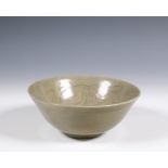 China, celadon-glazed porcelain bowl, Song dynasty (960-1279),