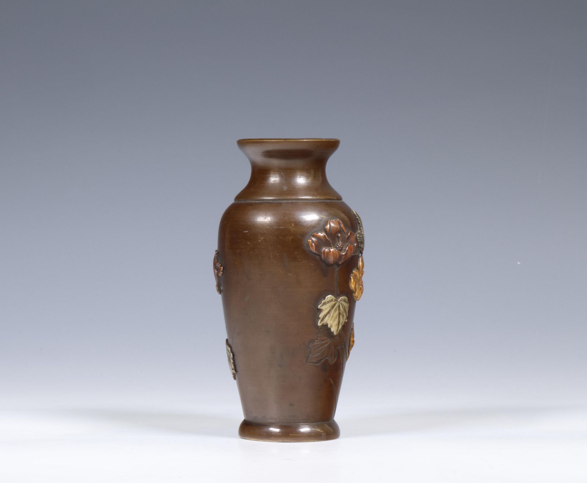 Japan, bronze miniature vase, Meiji period, ca. 1900; - Bild 4 aus 6