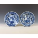 China, two blue and white porcelain Wanli-style bowls, Kangxi period (1662-1722),