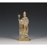 Koperen figuur van Sint Hubertus, ca. 1900;