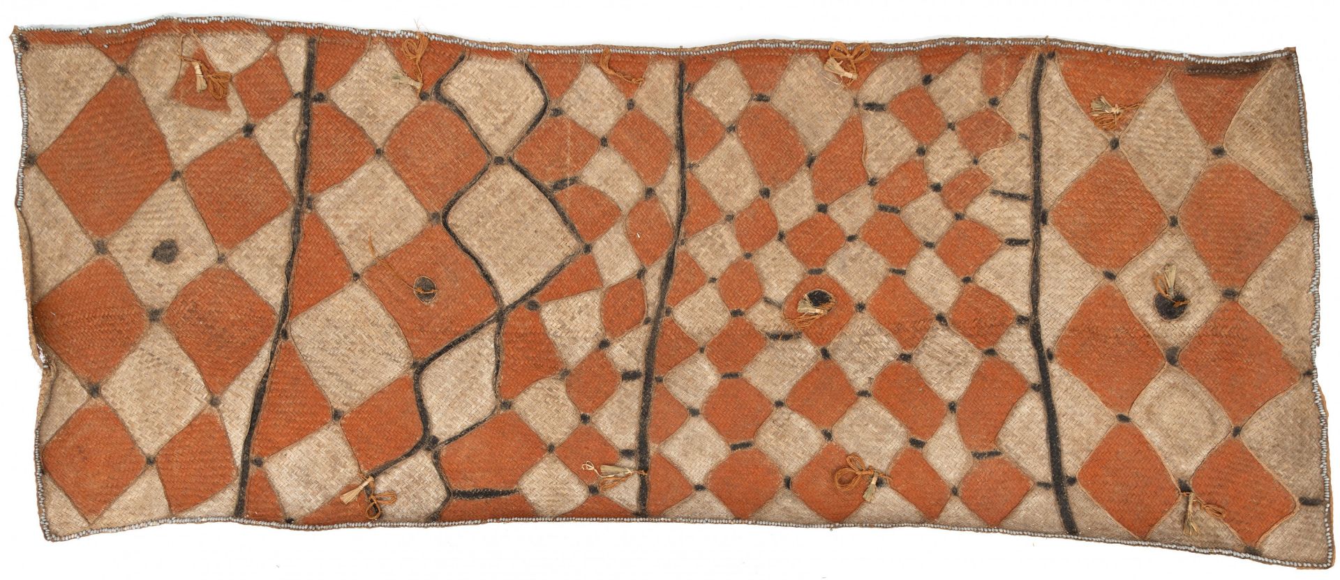 Papua, Asmat, a woven plant fiber mat - Image 2 of 2