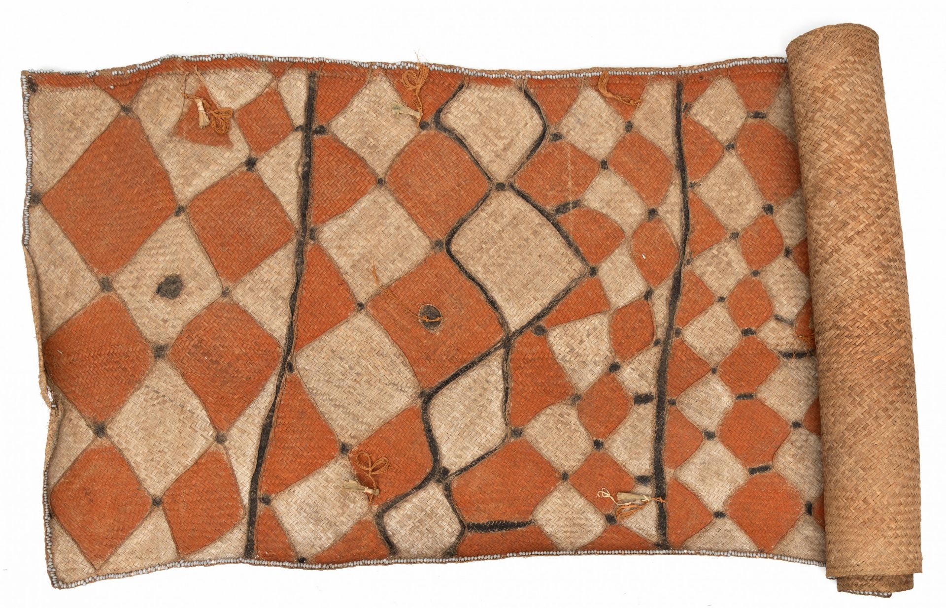 Papua, Asmat, a woven plant fiber mat