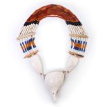 North East India, Naga a shell and bead necklace,