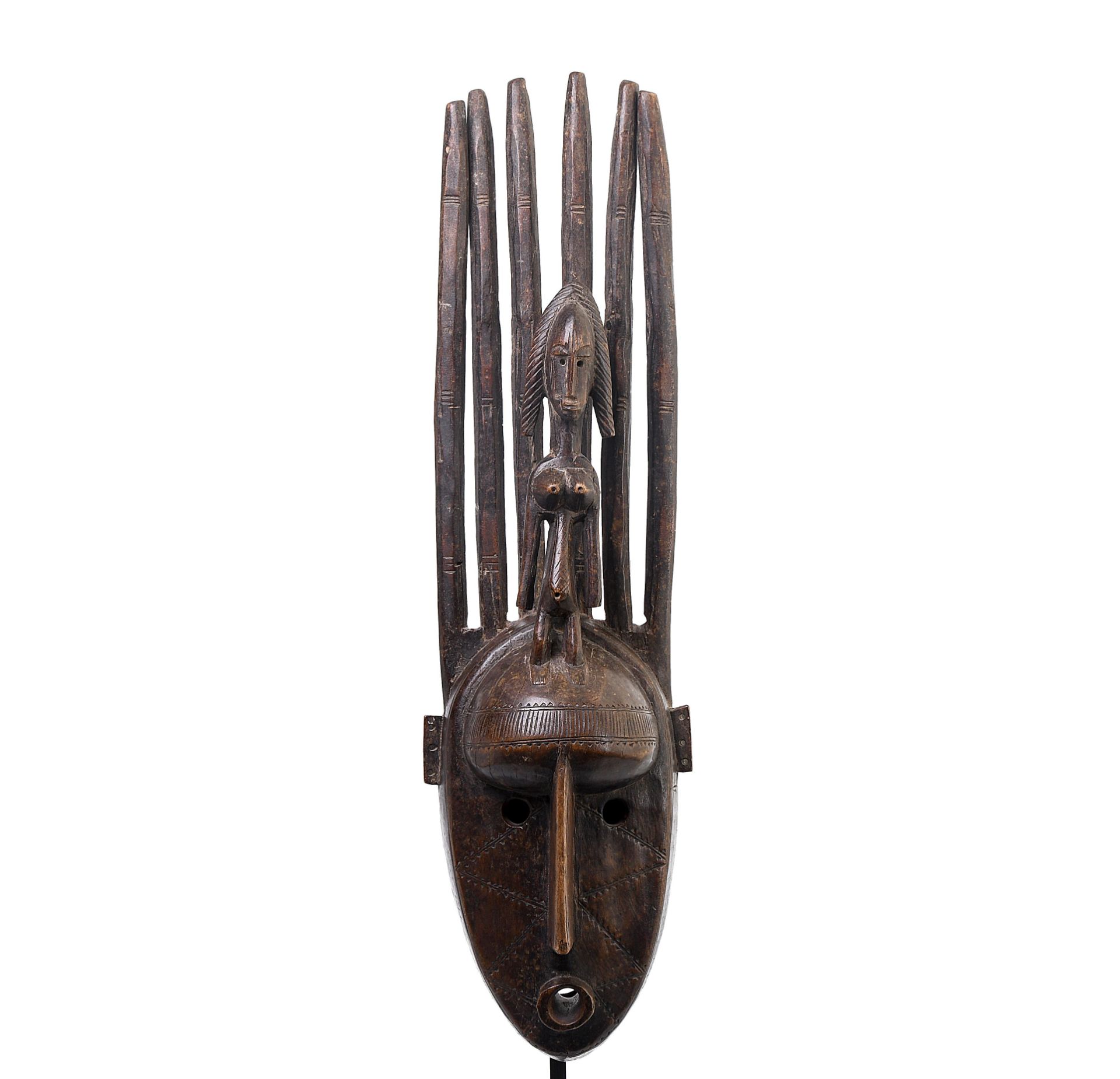 Mali, a Bamana style ntomo mask. - Image 3 of 6